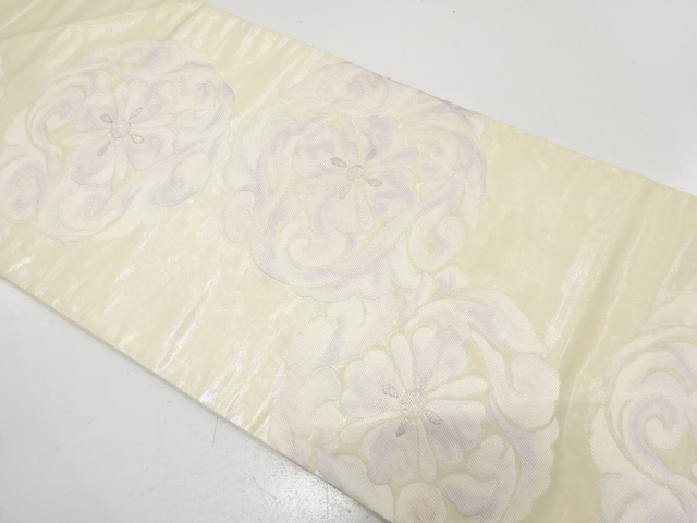 アンティーク　華紋織り出し袋帯（材料）